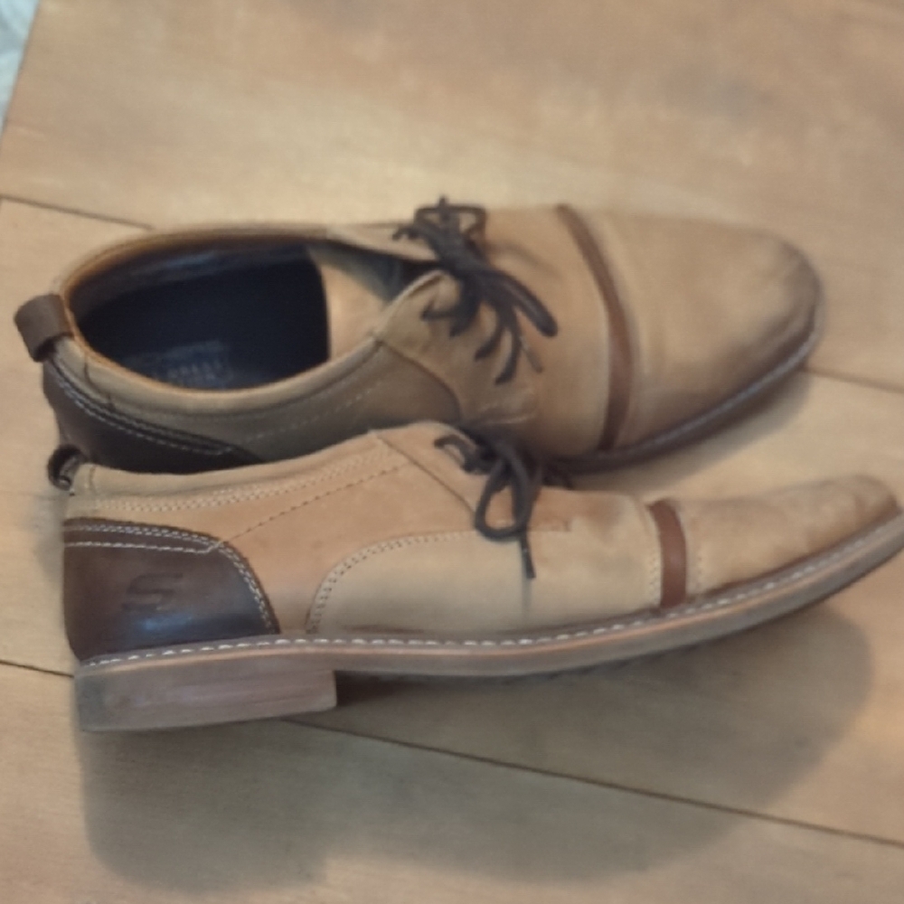 Sketchers Men's Tan & Brown Leather Shoes